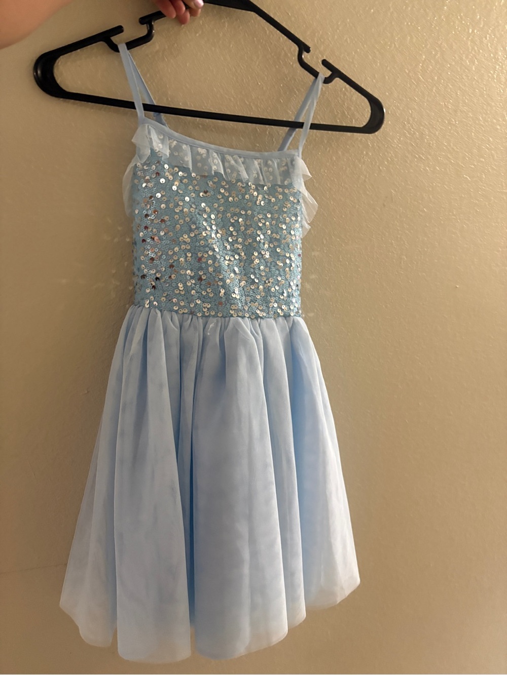 Cat & Jack Light Blue Sequin Tulle Party Dress